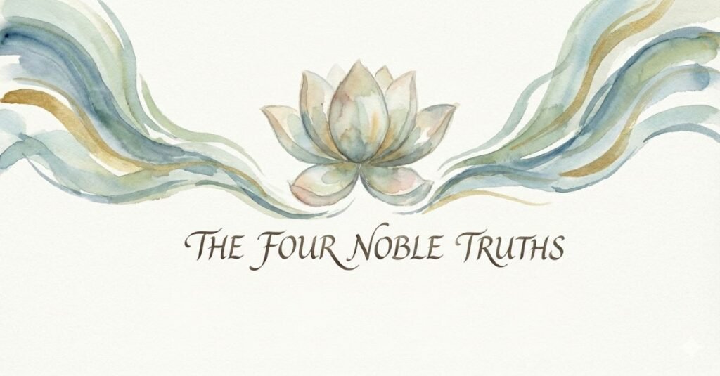 The Four Noble Truths - Lotus Flower in Bloom